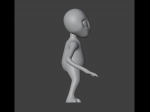Alien Figurine v2 3D प्रिंट मॉडल