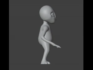 Alien Figurine v2 3D Print Model
