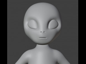 Alien Figurine v2 3D प्रिंट मॉडल