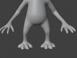 Alien Figurine v2 3D Print Model