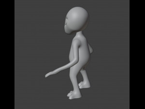 Alien Figurine v2 3D प्रिंट मॉडल