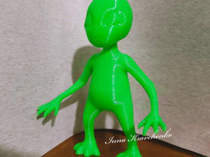 Alien Figurine v2 3D Print Model