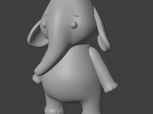 Little Elephant Figurine 3D Print Model