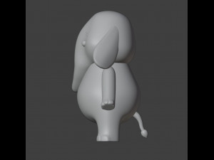 Little Elephant Figurine 3D 프린트 모델