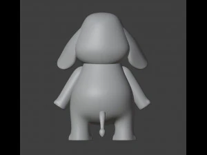 Little Elephant Figurine 3D Print Model