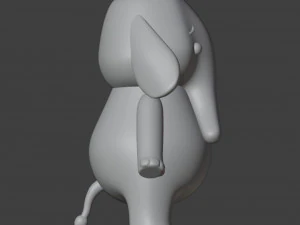 Little Elephant Figurine 3D Print Model