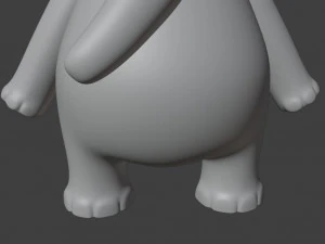 Little Elephant Figurine 3D Print Model