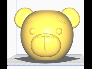 Bear Vase Organizer Planter 3D 프린트 모델