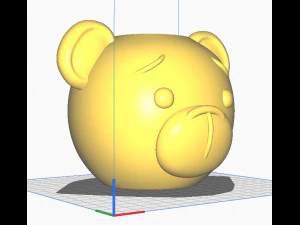 Bear Vase Organizer Planter 3D Print Model