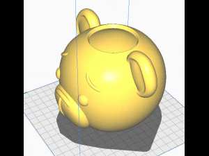 Bear Vase Organizer Planter 3D Print Model
