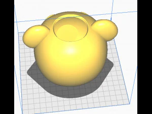 Bear Vase Organizer Planter 3D Print Model