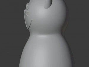 Smiling cat Vase 3D Print Model