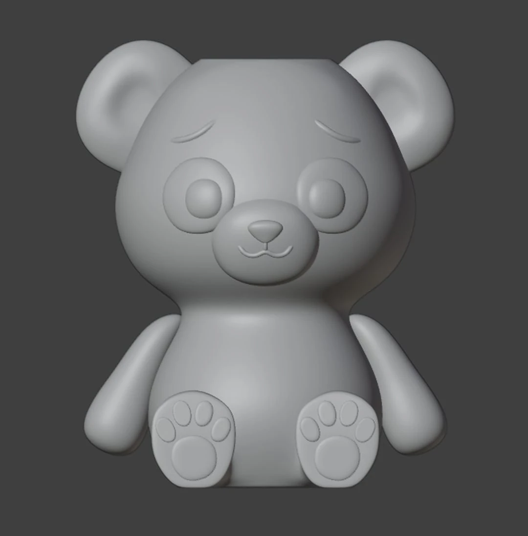 Panda Vase 3D Print Model .c4d .max .obj .3ds .fbx .stl .blend 