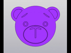Bear Cup coaster 3D Print Model