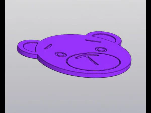 Bear Cup coaster 3D Print Model