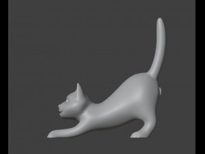 Figurine Male cat with balls Modelo de impresión 3D