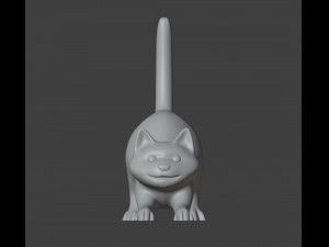 Figurine Male cat with balls Modelo de impresión 3D