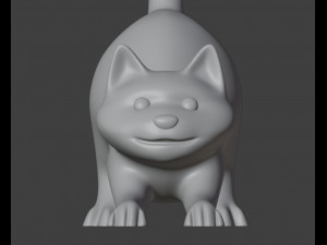 Figurine Male cat with balls Modelo de impresión 3D