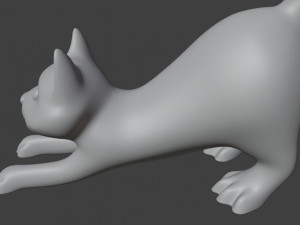 Figurine Male cat with balls Modelo de impresión 3D