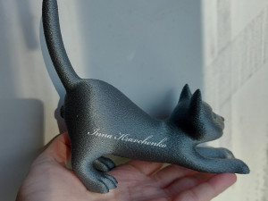 Figurine Male cat with balls 3D Print Model