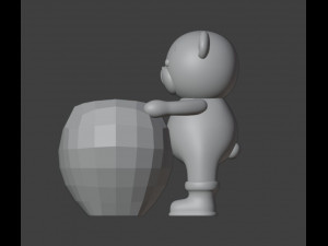 Happy Valentine Organizer Vase Planter 3D Принт Модель