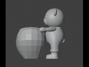Happy Valentine Organizer Vase Planter 3D Print Model