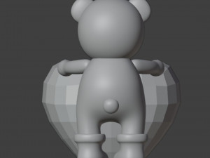 Happy Valentine Organizer Vase Planter 3D Принт Модель