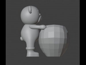 Happy Valentine Organizer Vase Planter 3D Принт Модель