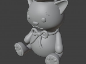 Toy cat Vase Organizer 3D Print Model
