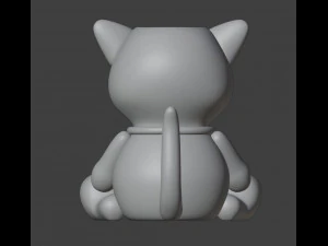 Toy cat Vase Organizer 3D Print Model