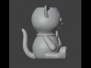 Toy cat Vase Organizer 3D Print Model
