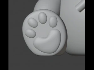 Toy cat Vase Organizer 3D Print Model