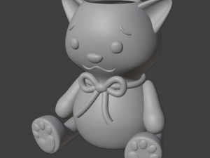 Toy cat Vase Organizer 3D Print Model