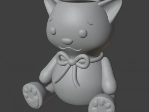 Toy cat Vase Organizer 3D Print Model