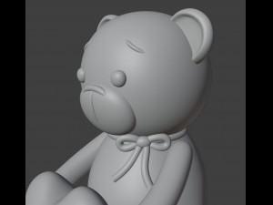Set 2 models Bear Figurine Gift for Valentines Day 3D 打印模型
