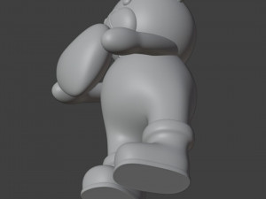Set 2 models Bear Figurine Gift for Valentines Day 3D 打印模型