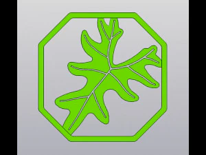 Alocasia leaf Wall decor 3D Print Model