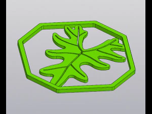 Alocasia leaf Wall decor 3D Print Model