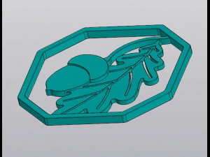 Oak leaf and acorn Wall decor 3D Print Model