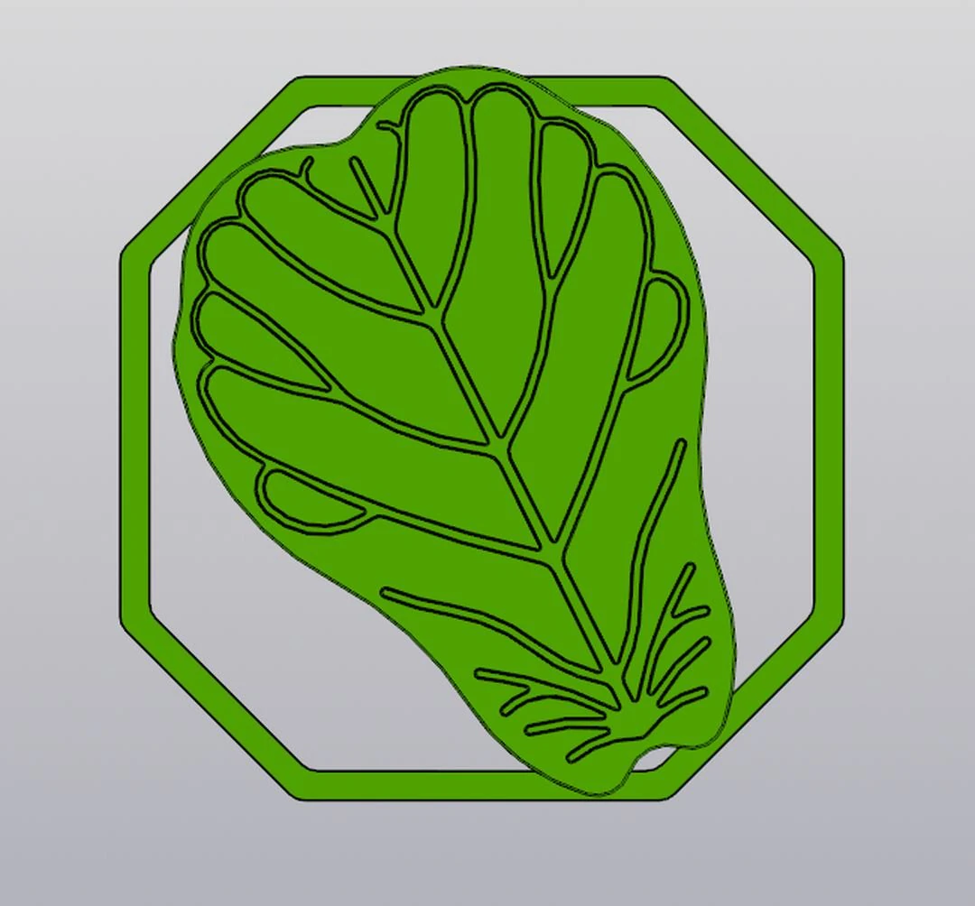 Ficus Lyrata leaf Wall decor 3D Print Model .c4d .max .obj .3ds .fbx .stl .blend 