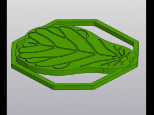 Ficus Lyrata leaf Wall decor 3D प्रिंट मॉडल