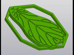 Ficus Lyrata leaf Wall decor 3D Print Model