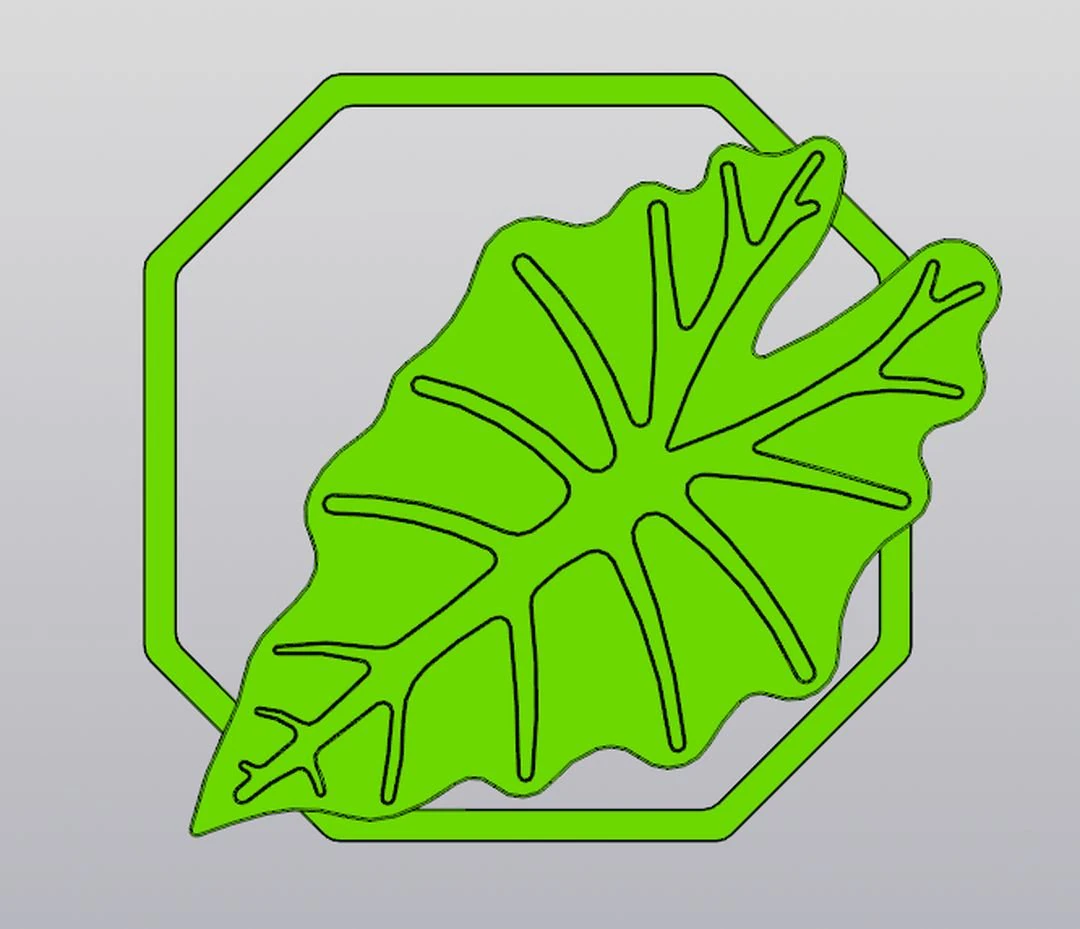 Alocasia leaf v2 Wall decor 3D Print Model .c4d .max .obj .3ds .fbx .stl .blend 