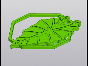 Alocasia leaf v2 Wall decor 3D-Druckmodell