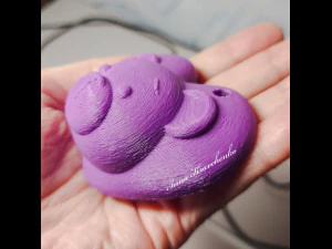 Bear Keychain Gift for Valentines Day 3D Print Model