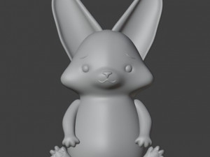 Fennec fox Figurine 3D Print Model