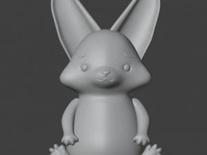 Fennec fox Figurine 3D Print Model