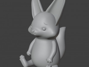 Fennec fox Figurine 3D Print Model
