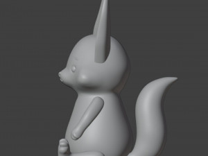 Fennec fox Figurine 3D Print Model