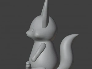 Fennec fox Figurine 3D Print Model